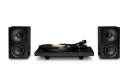 Cambridge L/R S og Spira 1, Black Aktive høyttalere og platespiller