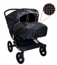 Easygrow Regntrekk Stroke   Tvilling   Black