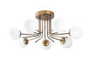 Taklampe Mirantes Gull | Hvit