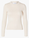 Selected Femme Cabala Long Sleeve Knit O-Neck Beige XS