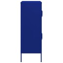 vidaXL Oppbevaringsskap marineblå 80x35x101,5 cm stål