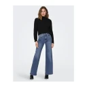 Only Madison Blush Blå Høy Midje Wide Denim Jeans L/32