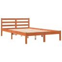 vidaXL Sengeramme brun 140x200 cm heltre furu 8721012361690