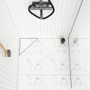 Slidedrain Hjørnerist Tile Insert Svart Matt / 30cm