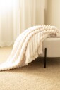 KMCarpets Stripe Pledd 130x170 Creme