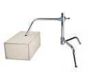 Kupo CL-30M 30" Master C-Stand Silver Sliding Leg & Quick-Release 2,44m Blank