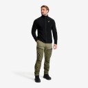 Revolutionrace Hiker Full zip Fleece Herre Black XL Herre Overdeler Fleece & midlayers