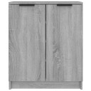 vidaXL Skohylle gr? sonoma 59x35x70 cm konstruert tre