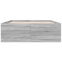  Sengeramme grå sonoma 140x200 cm konstruert tre 8721102615665