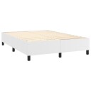  Boxspring sengeramme hvit 135x190 cm Double kunstskinn