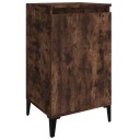 vidaXL Nattbord røkt eik 40x35x70 cm konstruert tre