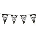 4 Meter Vimpelbanner i Folie med Gullfarget Bakside Golden Pirate