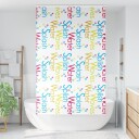 Dusjrullgardin med kassett 140x240 cm Stoffbredde 136 cm