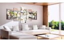 Bilde White Abstract Orchid 200x100 Artgeist sp. z o. o.