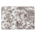 DARK Velvet Passport Cover Warm Taupe Savannah Pattern