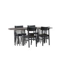 Spisegruppe Venture Home Stone oval med 4st Montros Spisestoler