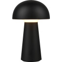 Trio Lighting Lennon LED bordlampe svart oppladbar  