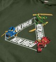 LEGO® Ninjago Hettegenser   LWSian 603   Grønn   LEGO® Wear   10 år (140)   Hettegenser Armygrønn