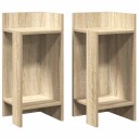  Sidebord 2 stk med hylle sonoma eik 25,5x27x60 cm 8721158574268