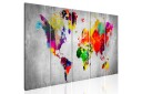 Tavle World On Concrete 200X80 Artgeist sp. z o. o.