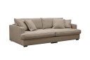 Rossita Lyx 3 seters ekstra dyp sofa i stoff   Brun