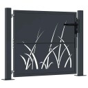  Hageport antrasitt 105x80 cm stål gressdesign