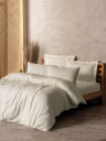 Plaid sengesett 200x200 cm   Krem