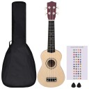 vidaXL Sopran-ukulele sett med veske for barn lyst tre 21"