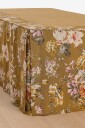 Ellos Home   Sengekappe Candice Rose i vasket lin 52 cm   Grønn