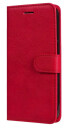 INCOVER Xiaomi Poco C65 / Redmi 13C Flip Deksel i Skinn med Lommebok og Stropp - Rød