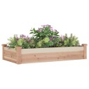 vidaXL Høybed med foring 120x60x25 cm heltre gran