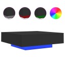  Salongbord med LED-lys svart 100x100x31 cm 836603