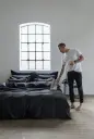 Borås Cotton Cloud sengesett sort 140x220 cm