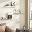 Vegghylle / Fotohylle 3 pk 23,6cm   Hvit