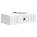 vidaXL Vegghengt Sidebord Hvit 59 x 34,5 x 17 cm Konstruert tre