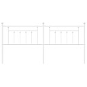  Sengegavl i metall hvit 193 cm 8720845884031