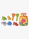 Toyrock Summer Beach Set Luggage Dino 8 Pcs Orange