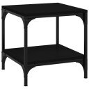 vidaXL Sidebord svart 40x40x40 cm konstruert tre