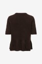 JDY   Genser Jdybrilliant Life S/S On Peplum Pul   Brun