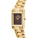 Gold 17mm Watch Bound Mini 3 link Amber | DW