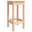 vidaXL Barstoler 2 stk 40x40x78 cm heltre furu