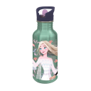 Disney Frozen Aluminium Flaskesipper 545 ml med sugerør - Grønn