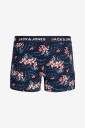 Jack & Jones   Boksershorts Jaclamine Flower Trunks 3 pakning   Blå