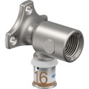 Uponor S-Press Plus 16mm Lang Platealbue 90° for Gulvvarme og Vann