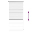 vidaXL Zebra Gardiner 40 x 100 cm Hvit