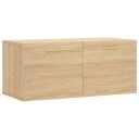  Veggskap sonoma eik 80x36,5x35 cm konstruert tre 8720845949044