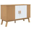  Skjenk OLDEN hvit og brun 114x43x73,5 cm heltre furu 8721012133822