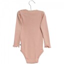 Rosa Wheat Rib Lace LS Body (56 / 1 2 mnd)