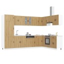 Sinkbunnskap "Porto" med vask i gammelt tre 80x46x84,5 cm i konstruert tre