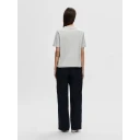 Selected FEMME - Topp slfEssential SS Boxy Tee - Grå